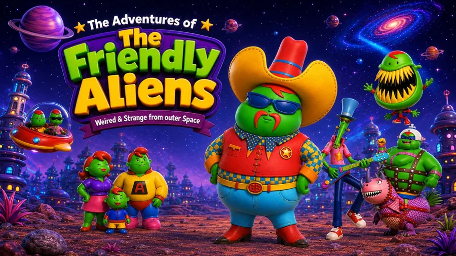 Friendly Aliens key art